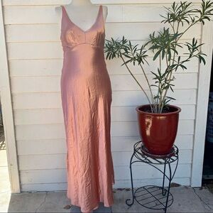 Pink Satin Betsey Johnson Gown
